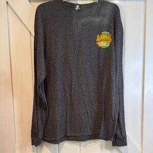 Delta Charcoal Long Sleeve Tee with Yellow & Green Savannah Graphic